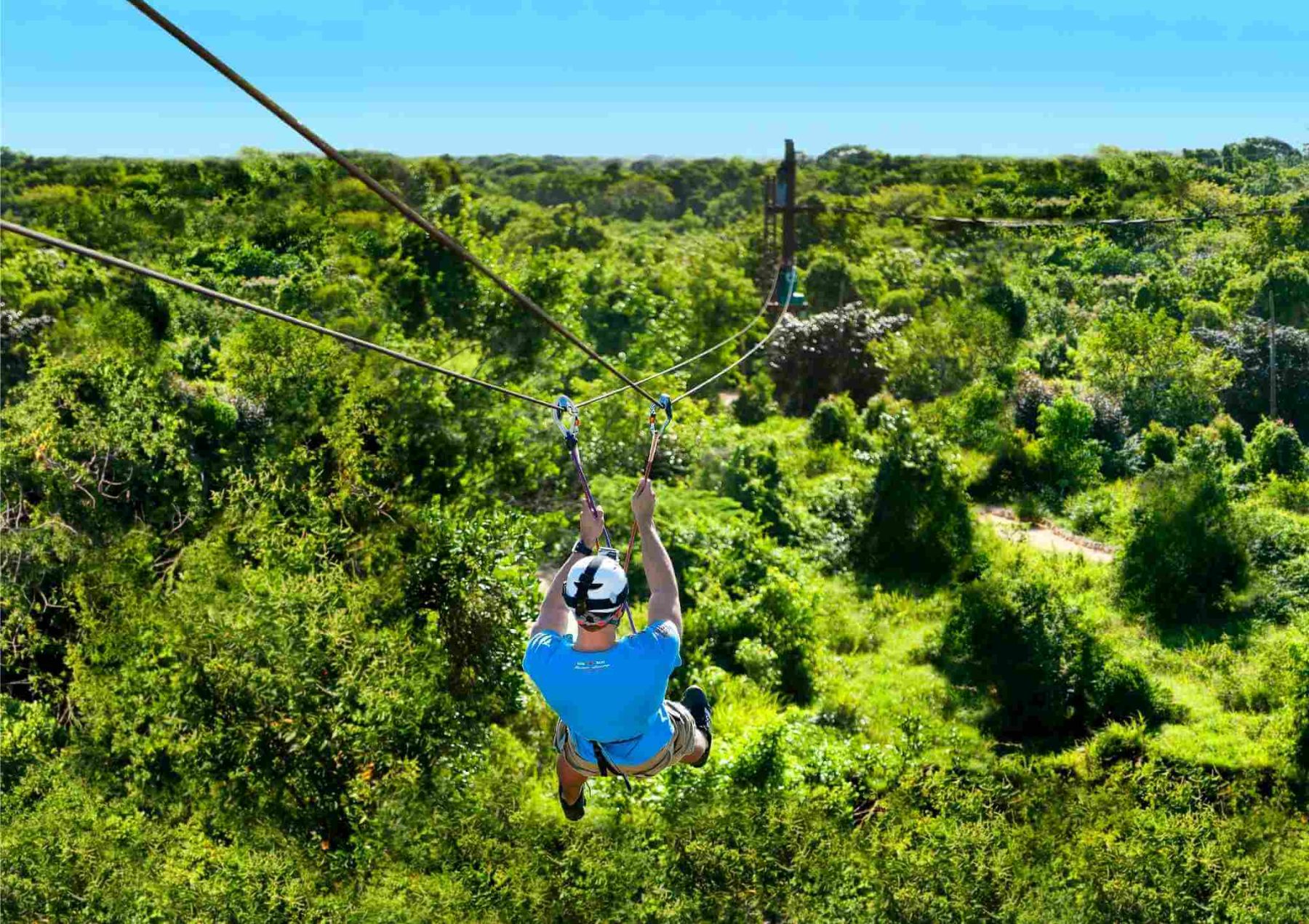Adventure park activity for families in Punta Cana