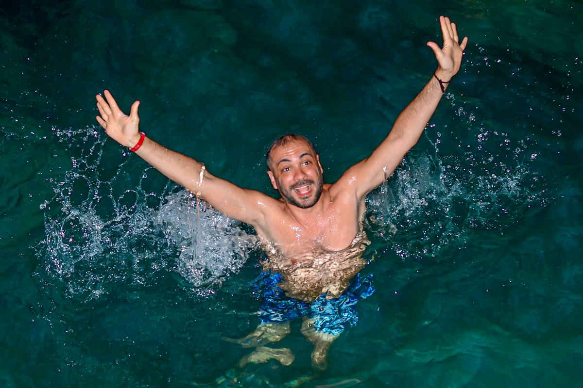 Cave swim stop during Punta Cana buggy tour
